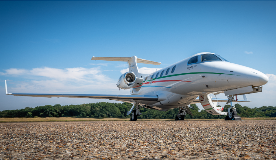 Repairing a Phenom 300 with a cut tyre